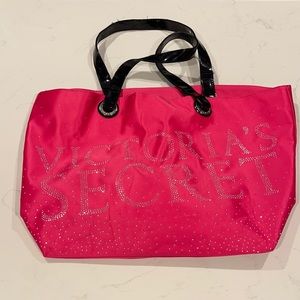Victoria’s Secret Bedazzled Pink and Black tote